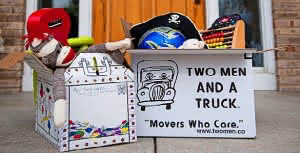 Two Men and a Truck Packing Toys