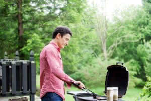 guy grilling