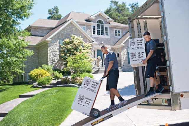 Local movers conducting a move