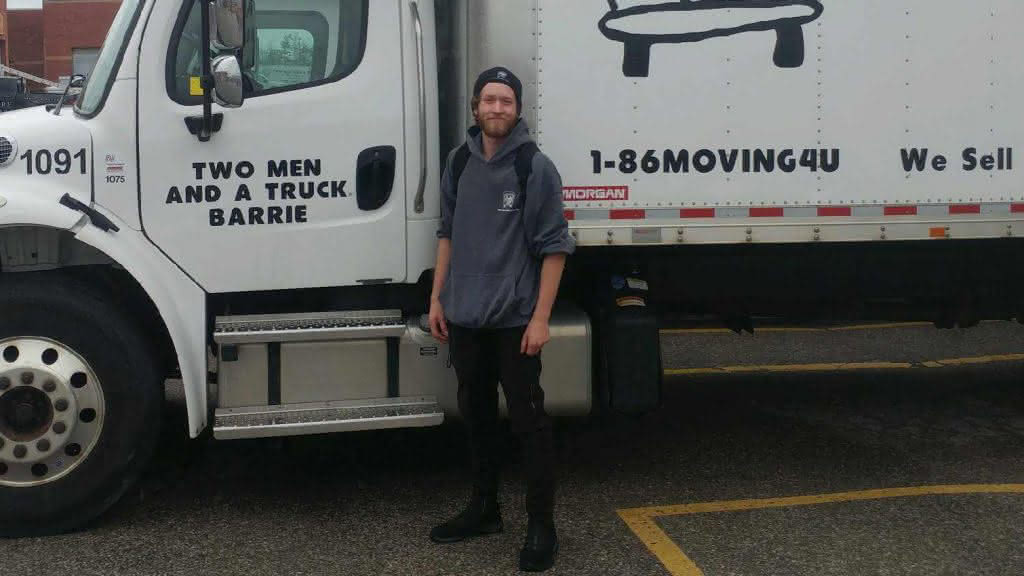 Professional mover, Tristan, from Two Men and a Truck Barrie